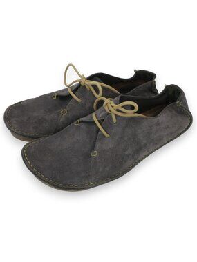 Clarks Artisan Janey Lynn Moccasin Shoes Chukka Boots Gray Suede Women's 8.5M